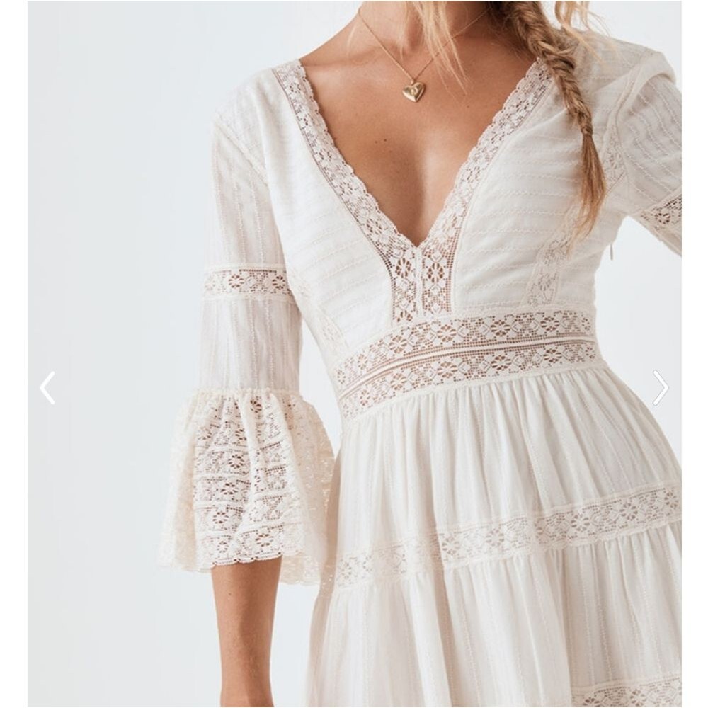 🍒NWT🍒 SPELL TUULA SENORITA GOWN - Picture 7 of 15